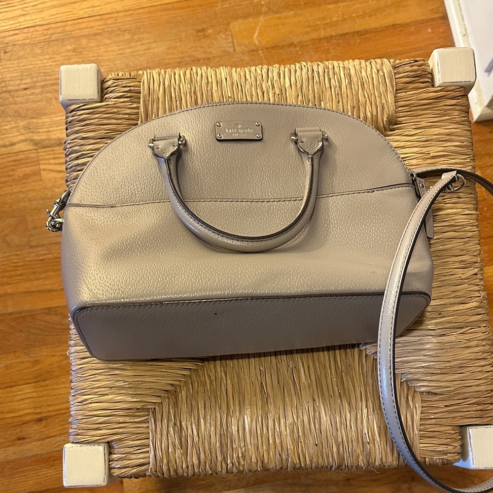 Kate Spade Taupe Leather Satchel